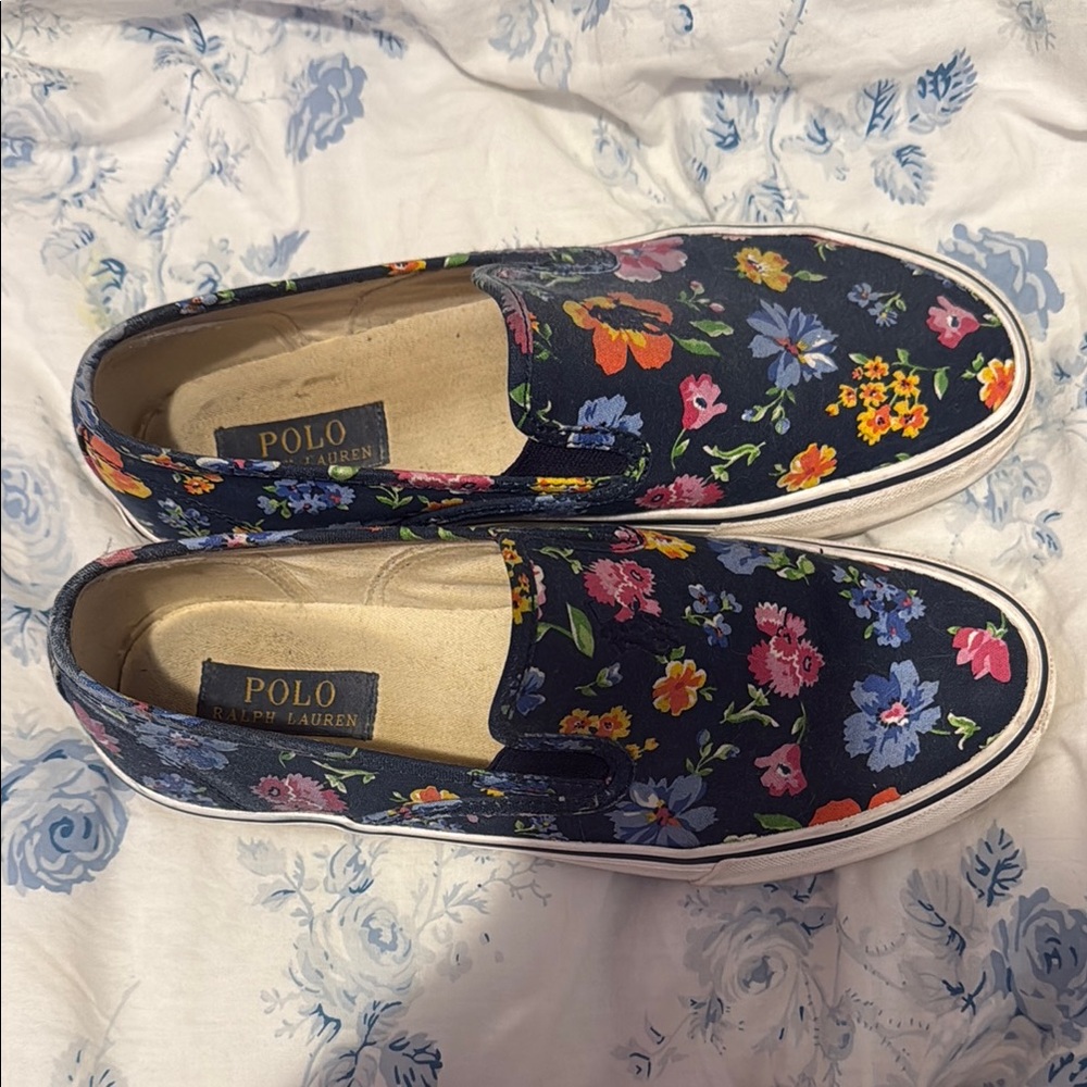 Polo by‎ Ralph Lauren Blue Sneakers Casual Slip-On